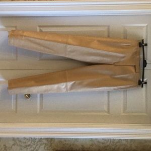 Honey Beige leather pants. Like new